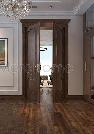  Mẫu cửa gỗ tự nhiên 2 cánh đẹp